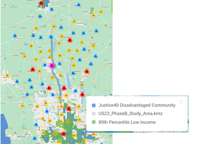 Ohio DOT Equity Mapping