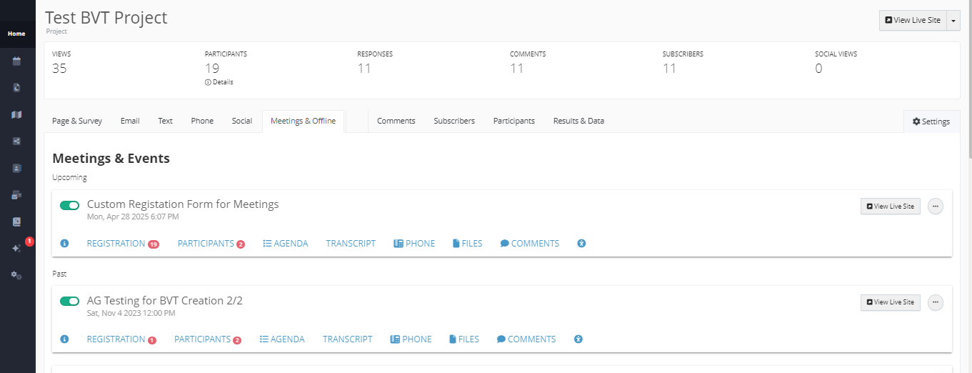 PublicInput Meetings