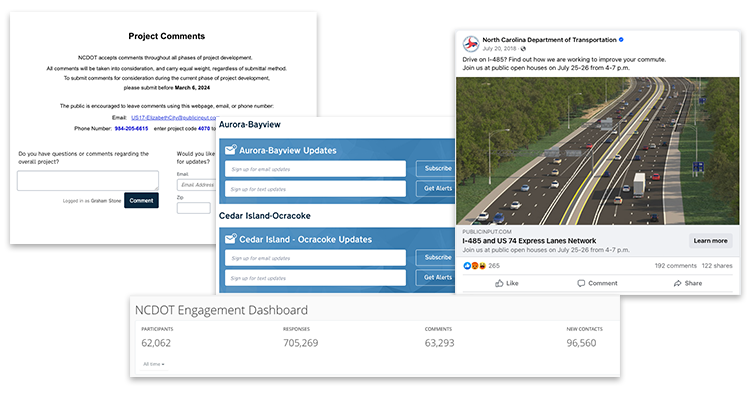 NCDOT Engagement Dashboard